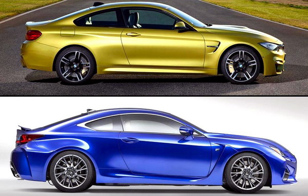 BMW M4 coupé vs Lexus RC F