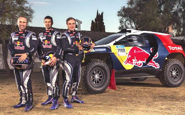 Stéphane Peterhansel, Cyril Despres e Carlos Sainz